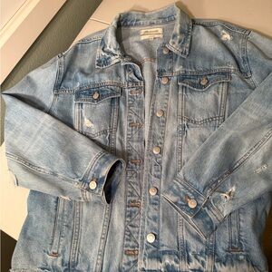 Madewell Distressed Trucker Denim Jacket